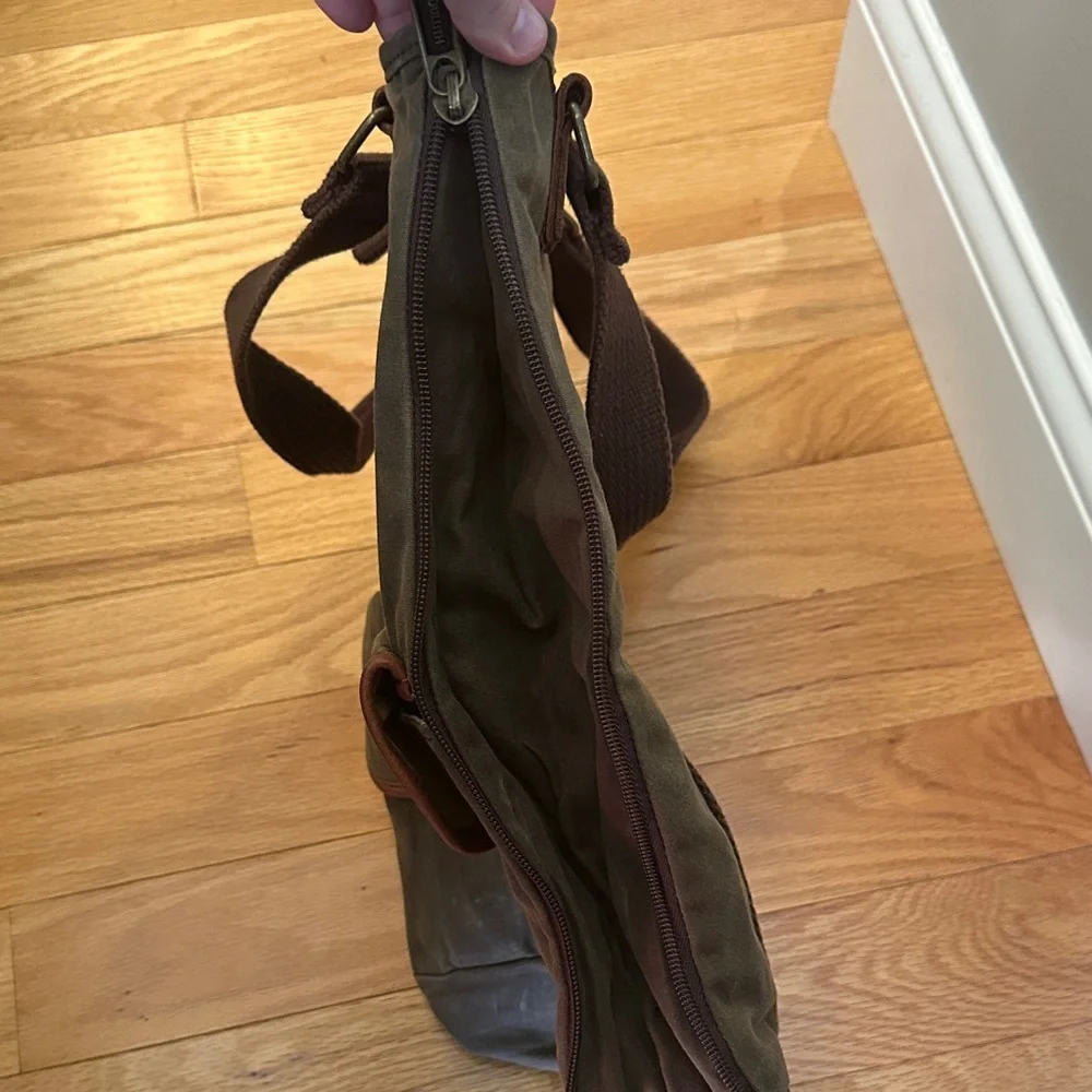 Duluth Trading Co Brown Wax Canvas Backpack